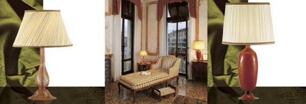 Lumieres Charmantes: venetian lampshades, blown glass lamps, handmade classic lamps